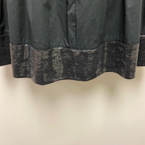 Theory Skater Flare Jolia Skirt Mixed Media Sequins, size 2 EUC - Picture 2 of 8